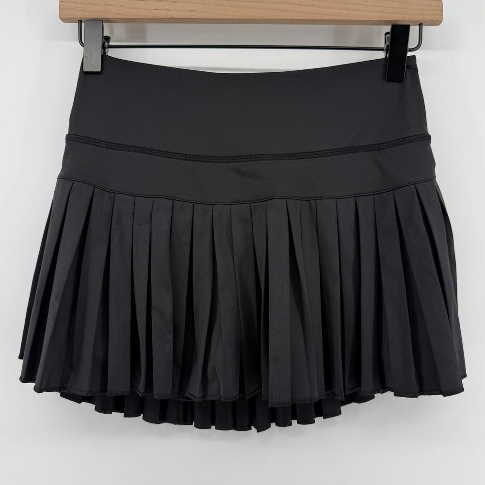 Gold Hinge Pleated Tennis Skirt Skort Black Women S Pickleball Preppy Sporty